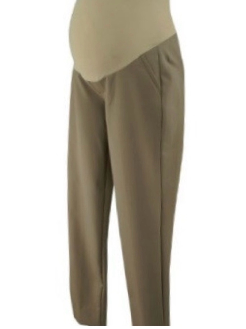 Pea in the Pod Maternity Straight-Leg Pants in Olive